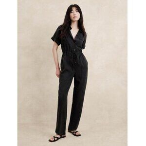 Banana Republic Utility Jumpsuit in Black - S